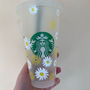 Daisy Confetti Spring Starbucks 24oz Tumbler Cup